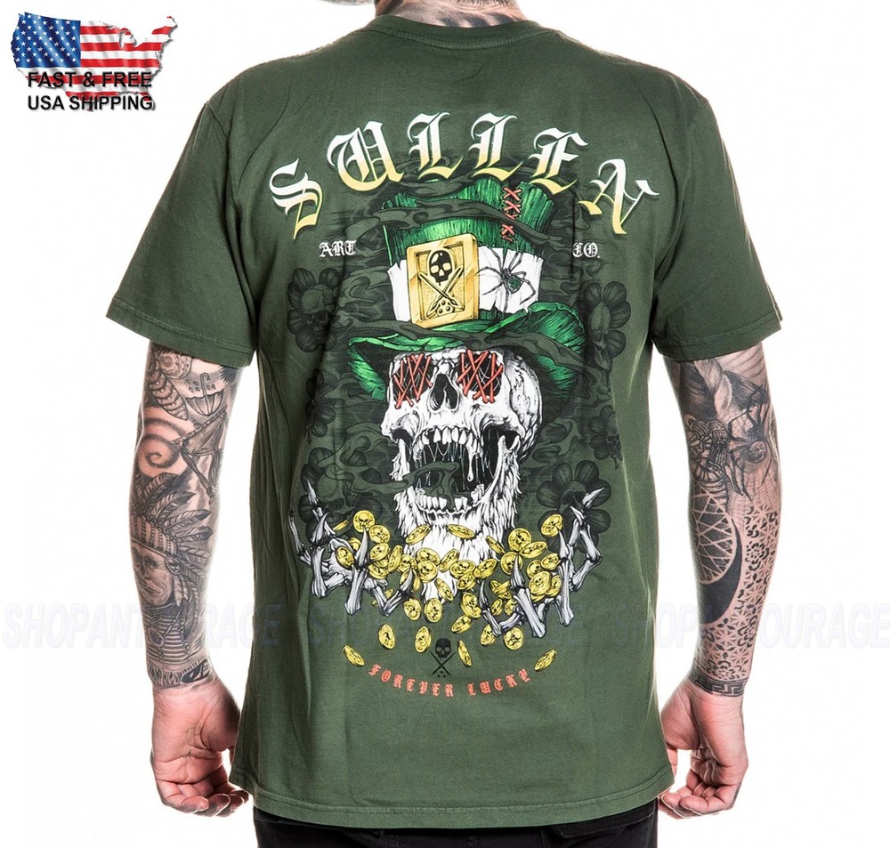 Sullen Art Collective Forever Lucky Premium SCM7889 Short Sleeve T-shirt For Men