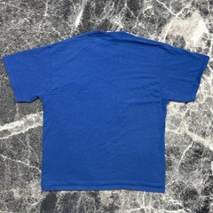 Vintage Nike Shirt Mens Large 90s Blue Tonal Swoosh USA Made Essential Check