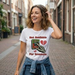 [S-XL] Not Available For Romance TShirt, Anti Love Shirt for Valentine