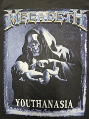 Megadeath Youthanasia Rock Band XL Shirt Black Front And Back Huge Print NWT