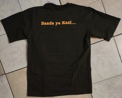 TUSKER BEER size L olive green T-Shirt NEW Kenyan Breweries Made In Kenya Africa
