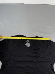 George Comfort Cotton T Shirt Short Sleeve Men’s Medium 38-40 Black V-NECK NEWW