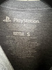 Playstation Shirt Mens Small Gray Graphic Logo Crew Neck Short Sleeve Stretch