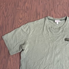 Lacoste Unisex Loose Fit Badge T Shirt Large Preppy Green Luxury Casual Organic