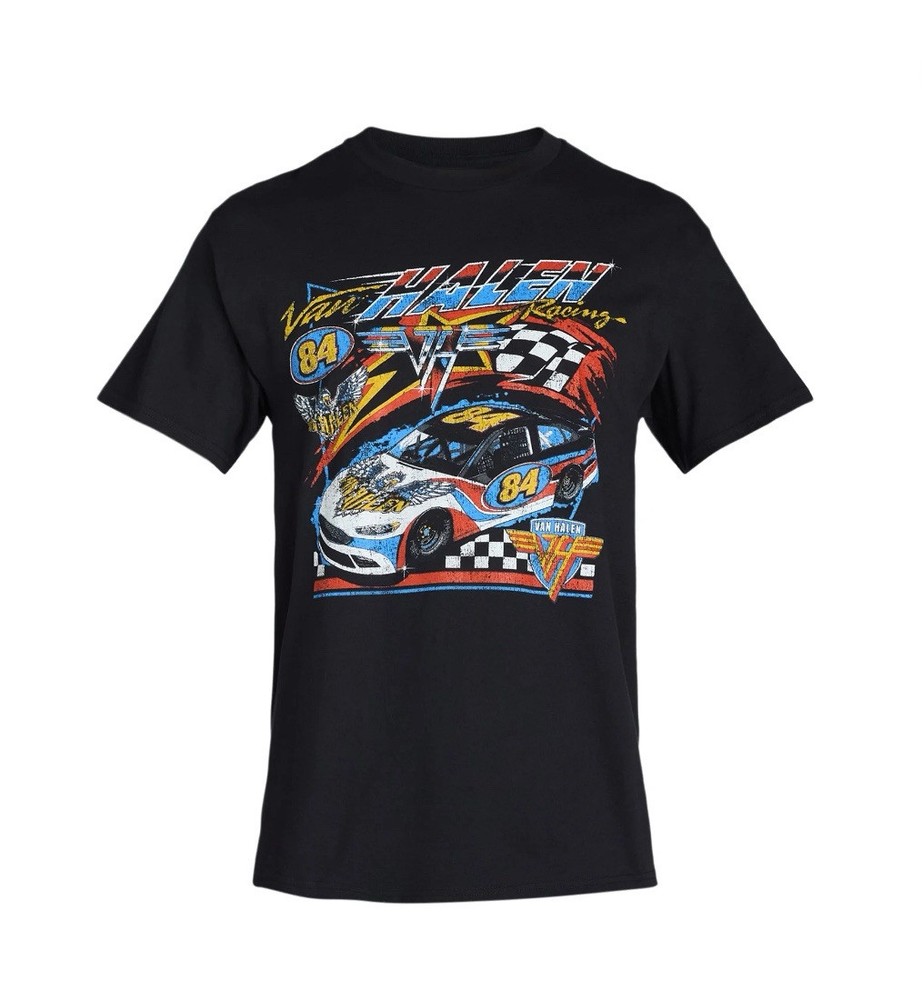 VAN HALEN 84 RACING Men’s Size S (34-36) Graphic T-Shirt Short Sleeve • Black