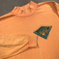 Vintage 90s Op Ocean Pacific T shirt Mens Medium Orange 90s Thrashed Surf Skate