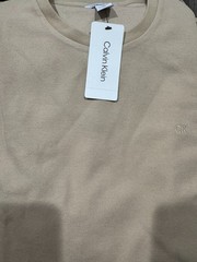 New With Tag! Calvin Klein Men’s Micro Waffle T-Shirt,Black,Blue, Tan