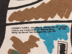 Wile E Coyote Looney Tunes T Shirt size XL Allover AOP Vintage 90s Single Stitch