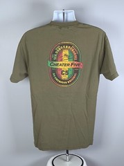 Cheater Five North Shore O’Ahu Surf Sex Drugs Rock n Roll T Shirt Mens Large