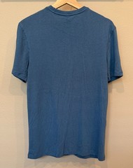 ONNO Men’s Organic Cotton Bamboo Short Sleeve Shirt Small Blue Casual Outdoors