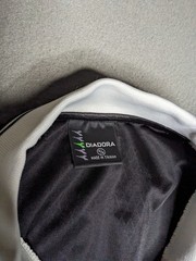 Vintage 90s Diadora Soccer Jersey Collared Football Kit Black Men’s Size Medium