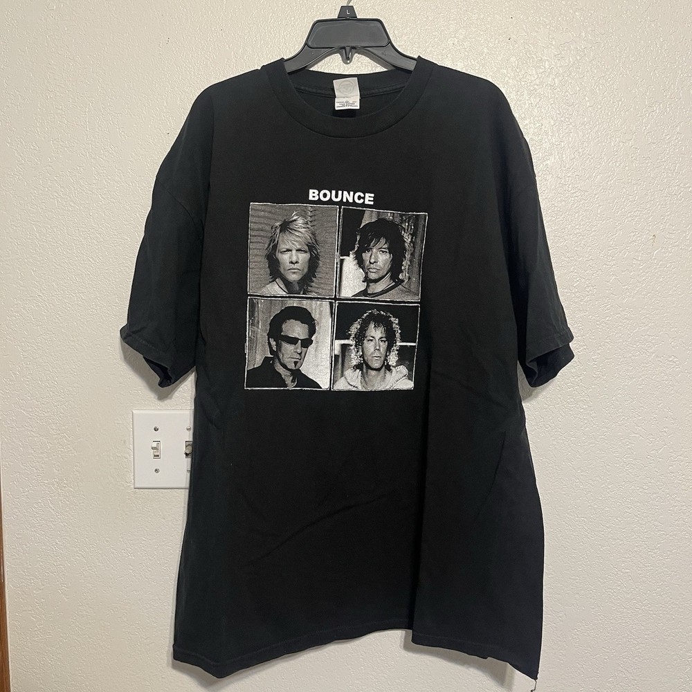 Vintage Mens Tshirt Bon Jovi “Bounce Summer Tour 2003” Streetwear Y2K, Size XXL