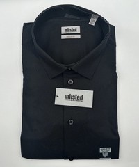 Kenneth Cole Unlisted Black Dress Shirt 17-17.5 32/33 XL New With Tags NWT