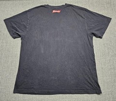 Budweiser Shirt Mens Large Black Baseball Stadium Anheuser-Busch PacSun Beer Tee