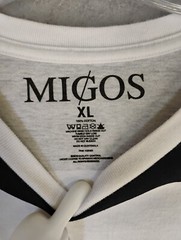 Official Migos Culture Rap Group Shirt XL Short Sleeve Concert Striped Crew Neck