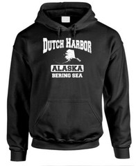 DUTCH HARBOR Bering Sea Alaska – crab fishing catch – Fleece Pullover Hoodie