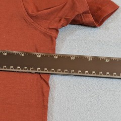 American Giant Supima Cotton T-Shirt Size M Rust Orange Made in USA