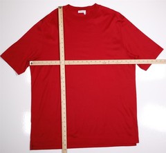 Pal Zileri Deep Red Cotton Short Sleeve Crewneck T-Shirt Mens XXL