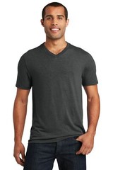 District DT1350 Mens Short Sleeve Perfect Tri V-Neck Smart Casual T-Shirt
