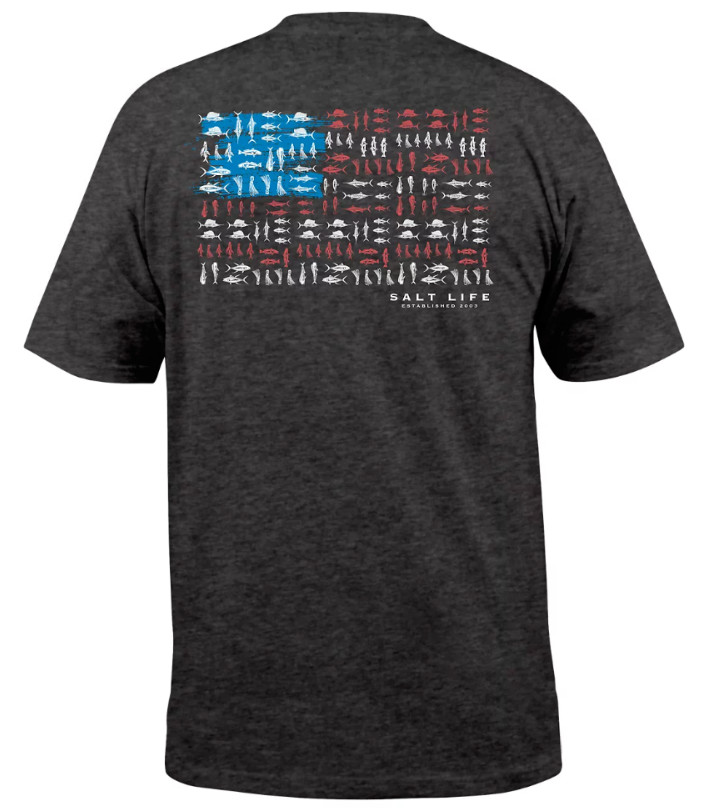 Mens Salt Life Fish Pride Graphic Pocket S/S T-Shirt – 2XL/XL/Large – NWT