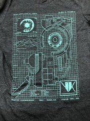 Bella + Canvas Unisex T Shirt Small Jersey Tee Shirt Blade Runner Gray