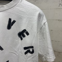 Vintage Silver Lake Los Angeles T-Shirt White Stencil Size M No Tag (21×21) Crop