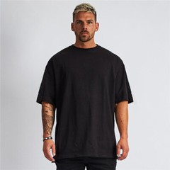 Zonbailon Mens Tshirt O-neck Cotton Breathable Short Sleeve Summer Plus Size