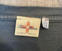 Two Moon Navy T-Shirt Size S 36-38 American Casual Style