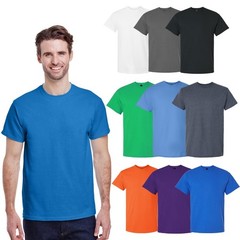 Gildan Men’s Ultra Cotton T-Shirt, Assorted Color Classic Fit Tee, 9-Pack, S-5XL