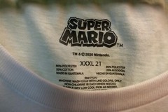 Licensed SUPER MARIO 2020 Ladies XXXL Princess T-Shirt Poly/Cotton 80/20 blend