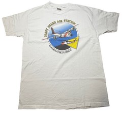 Vintage 90s USCG CGAS Clearwater FL HC-130 Anvil XL Single Stitch T-Shirt