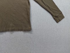 Old Navy Men Shirt XXL Khaki Crew Neck Long Sleeve Pullover Casual Thermal Tee