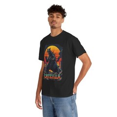 Catzilla Cat Japanese Art Funny Cat Gifts For Men Women Kid T-Shirt