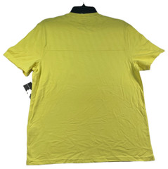 International Concepts Shirt Mens size Medium Yellow Zipper Short Sleeve New