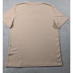 Nitagut Mens Tan Waffle Knit Crewneck Short Sleeve T-Shirt Size Medium NEW