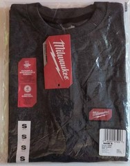 Pair of Milwaukee Men’s Small Pocket T-Shirts – Hi-Vis Yellow and Gray