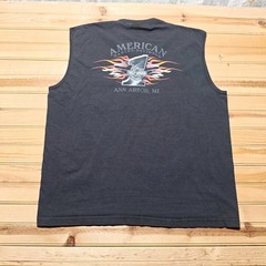 Vintage Y2K Harley-Davidson Ann Arbor Michigan Biker Pocket Muscle Shirt USA 2X