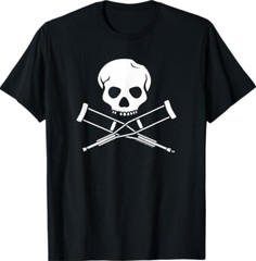 Jackass Skull and Crutches Logo T-Shirt