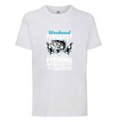 Fishing Forecast Drinking Humour Novelty T Shirt Various Colours And Sizes