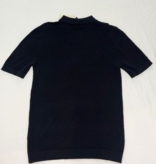 H&M Slim Fit Tight-knit Polo Shirt With Half Zip Size Medium