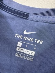 Nike Dri Fit Camo T Shirt Men’s Large Blue Short Sleeve Swoosh BV7963-427