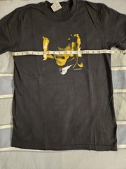 Final Fantasy 7 Video Game Square Enix Sephiroth Black T Shirt Yellow Size Small