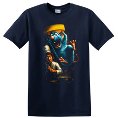 Ratatouille Movie Style Chef Mouse Kitchen T Shirt Cartoon Art Tee
