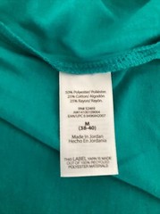 ATHLETIC WORKS DRIWORKS COOL TURQUOISE TRI BLEND MUSCLE Tank Sz M*