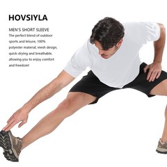 HovSiyla 5 Pack Running Shirts Men Sport Tops Dry Fit Gym Wicking Athletic T …