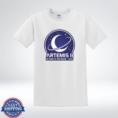 Artemis II Return To The Moon 2026 Space Mission Graphic T-Shirt