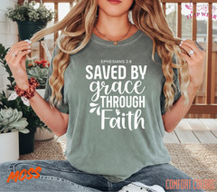 Unisex Saved By Grace Throu T-Shirt, Men T shirt,Women T shirt Gift ReligionTop