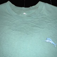 Vintage Tommy Bahama ‘Been There, Drone That’ Parrot w GoPro On Beach Shirt Med