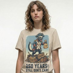 Honey Badger Freedom Fries Years Still Dont Care Funny Vintage T-Shirt