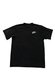 Nike 3D Blue Rubber Chest Logo Black Tee Shirt Men’s Size Medium